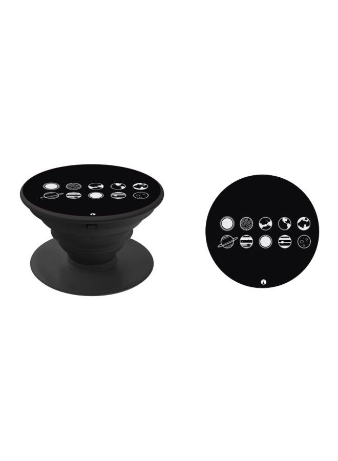 BP Printed Pop Socket Phone Holder Black/White - Image 2