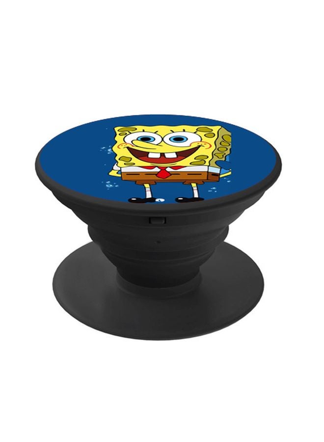BP Cartoon Printed Pop Socket Phone Holder Yellow/Blue/Black - Image 1