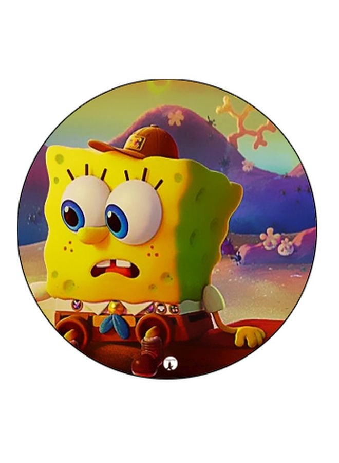 BP Cartoon Printed Pop Socket Phone Holder Black/Yellow/Brown - Image 2