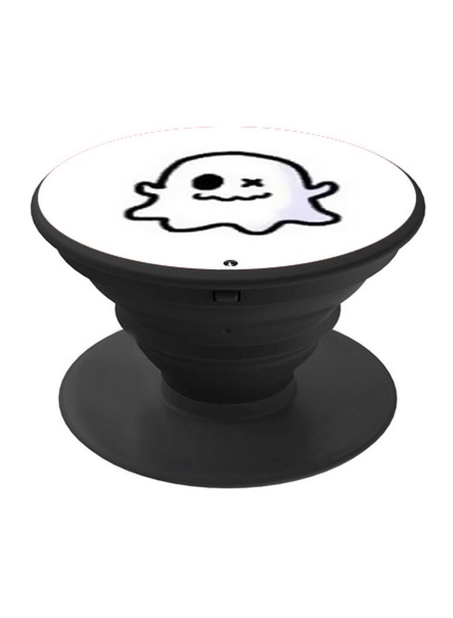 BP Cartoon Printed Pop Socket Phone Holder White/Black - Image 1