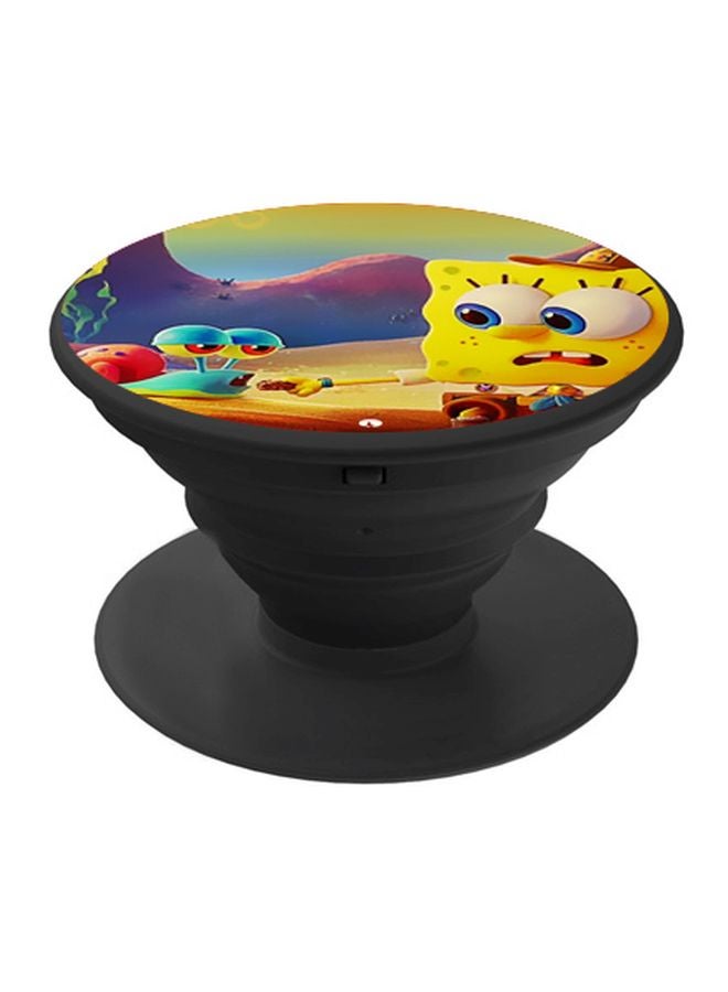 BP Cartoon Printed Pop Socket Phone Holder Blue/Red/Yellow - Image 1