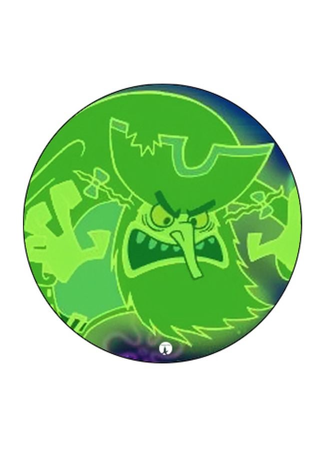 BP Cartoon Printed Pop Socket Phone Holder Green/Black - Image 2
