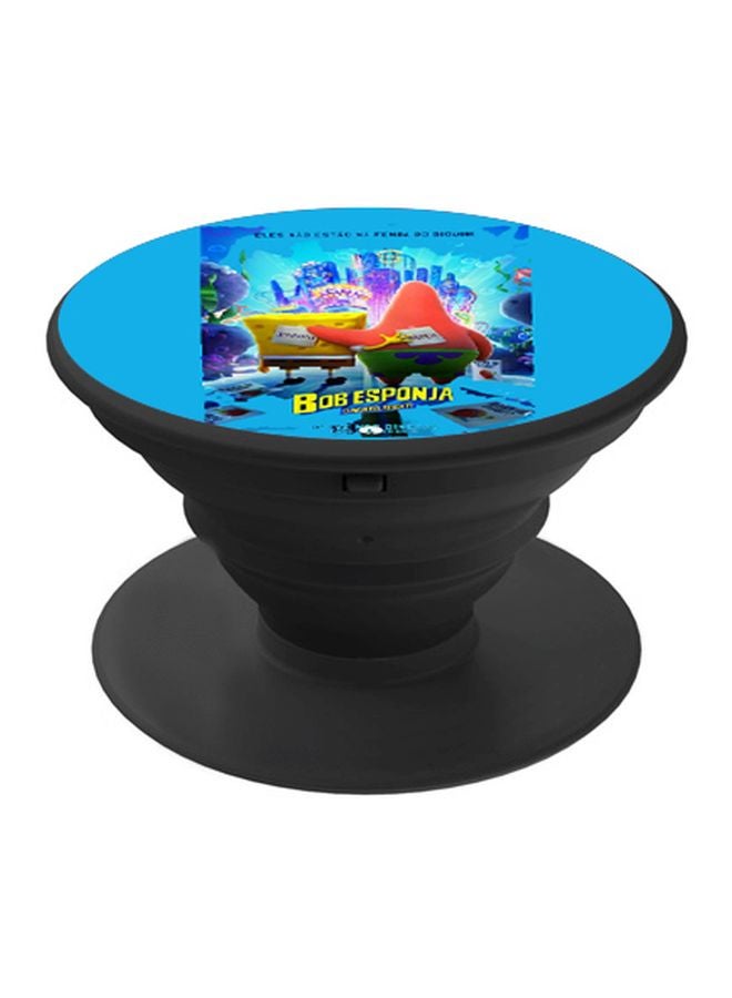 BP SpongeBob Printed Pop Socket Phone Holder Blue/Yellow/Red - Image 1