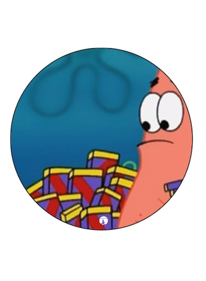 BP Patrick Star Printed Pop Socket Phone Holder Blue/Pink/Red - Image 2