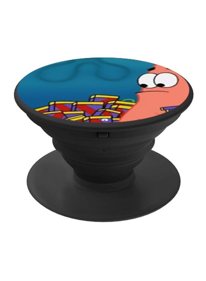 BP Patrick Star Printed Pop Socket Phone Holder Blue/Pink/Red - Image 1