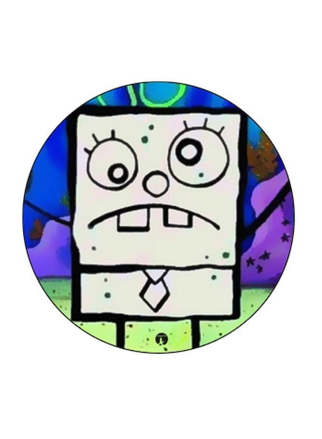 BP Cartoon Printed Pop Socket Phone Holder White/Green/Black - Image 2