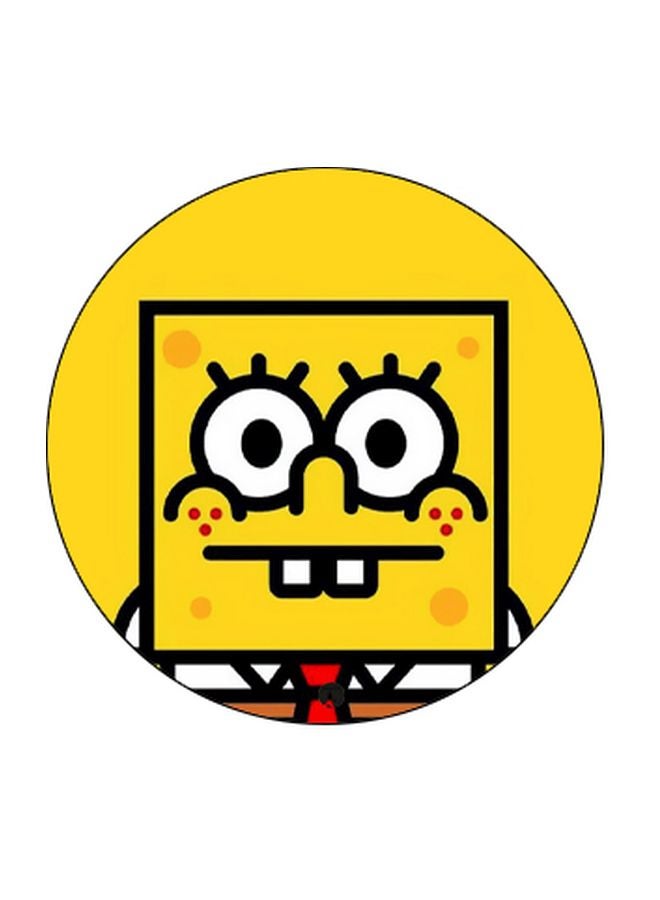 بي بي حامل هاتف على شكل مقبض أصابع منبثق بطبعة رسومات كرتونية أصفر/أبيض/أسود - Image 2