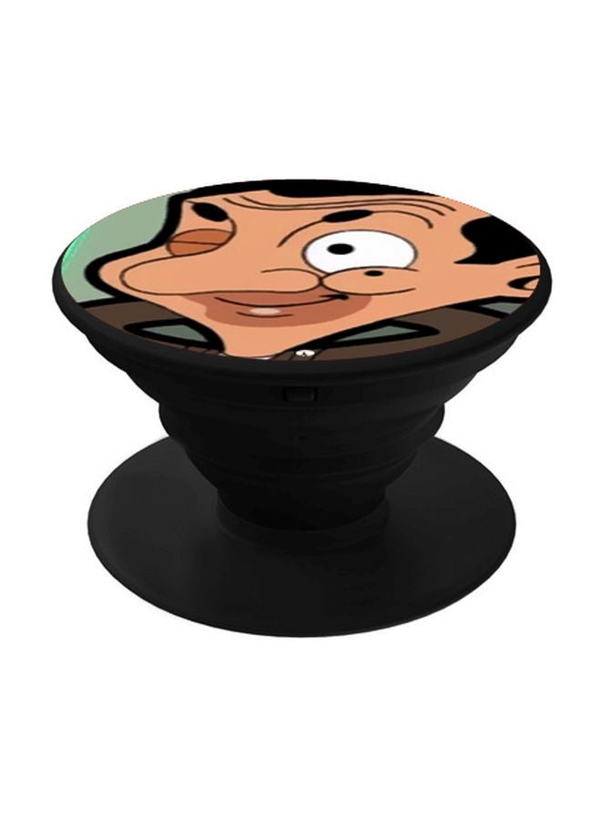 BP Mr Bean Printed Pop Socket Phone Holder Beige/Brown/Black - Image 1