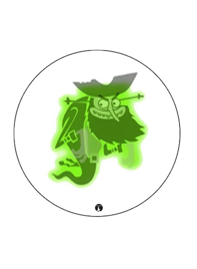 BP Cartoon Printed Pop Socket Phone Holder White/Green/Black - Image 2