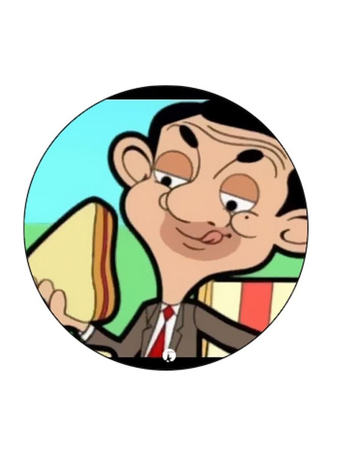 BP Mr Bean Printed Pop Socket Phone Holder Beige/Green/Black - Image 2