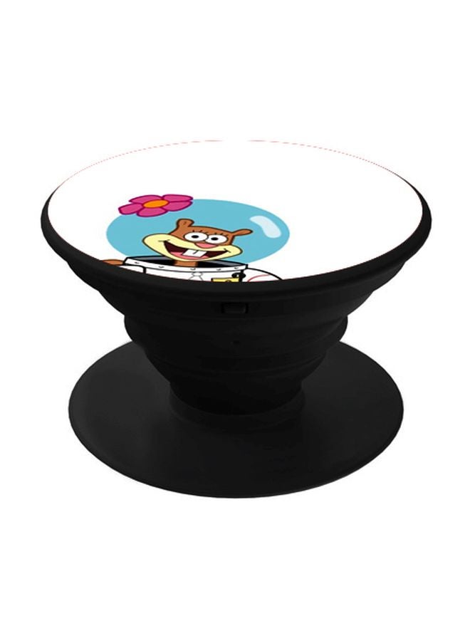 BP Cartoon Printed Pop Socket Phone Holder White/Blue/Black - Image 1