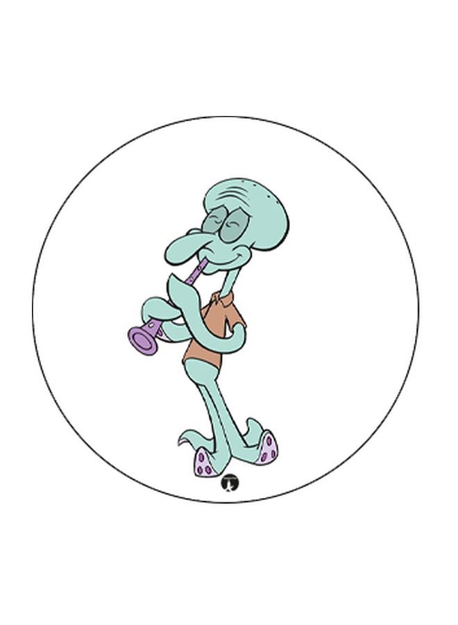 بي بي حامل هاتف على شكل مقبض أصابع منبثق بطبعة رسومات كرتونية أبيض/ أخضر/ أسود - Image 2