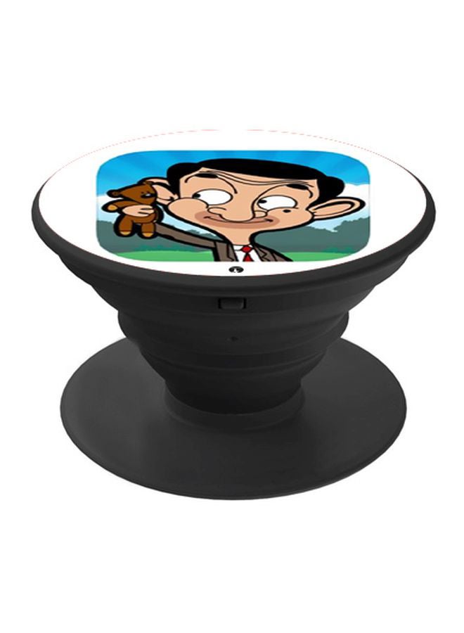 BP Mr Bean Printed Pop Socket Phone Holder Beige/Blue/Black - Image 1