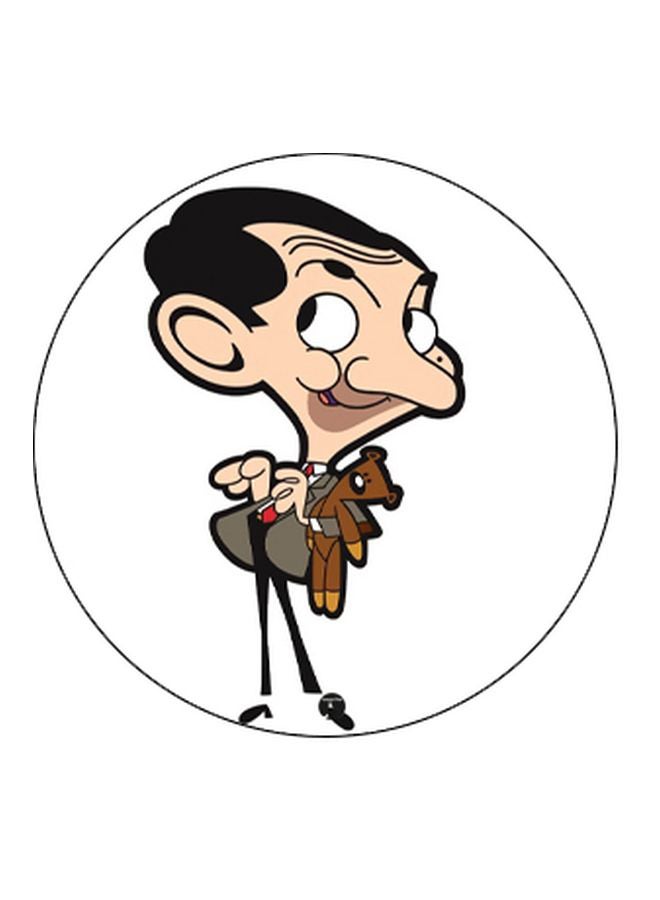 BP Mr Bean Printed Pop Socket Phone Holder Beige/White/Black - Image 2