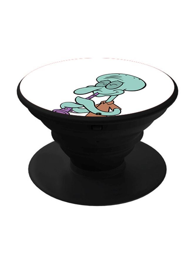 BP Cartoon Printed Pop Socket Phone Holder White/Green/Black - Image 1