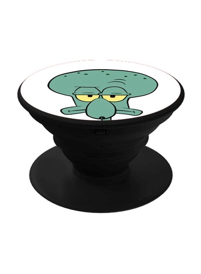 BP Cartoon Printed Pop Socket Phone Holder White/Green/Black - Image 1