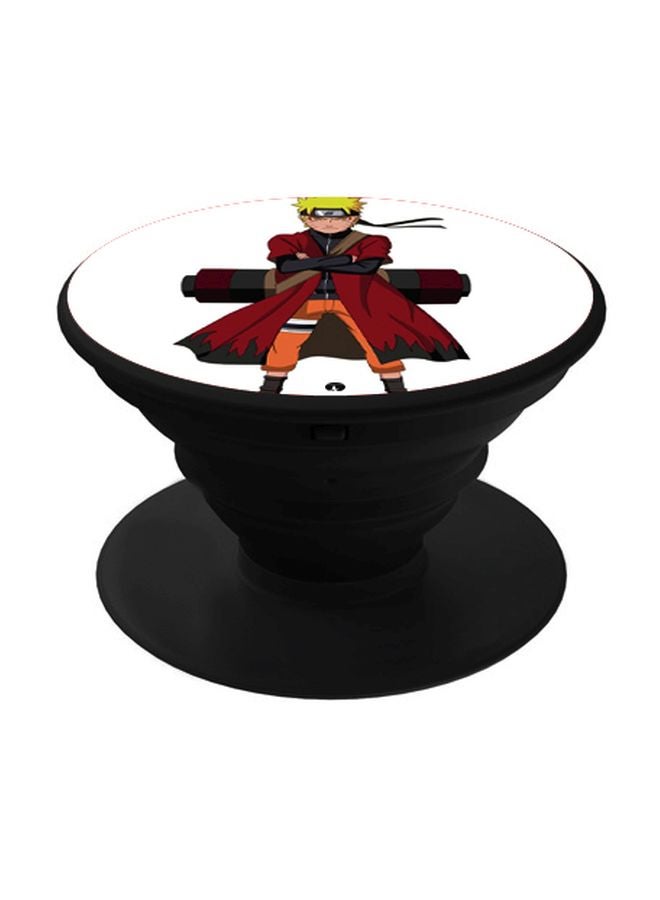 BP Cartoon Printed Pop Socket Phone Holder White/Red/Black - Image 1