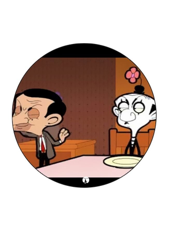 BP Mr Bean Printed Pop Socket Phone Holder Brown/White/Black - Image 2