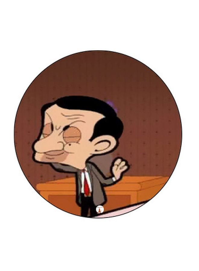 BP Mr Bean Printed Pop Socket Phone Holder Red/Brown/Black - Image 2