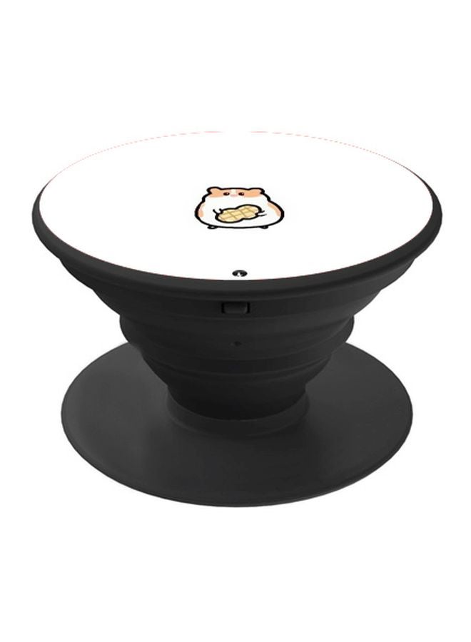 BP Cartoon Printed Pop Socket Phone Holder White/Beige/Black - Image 1