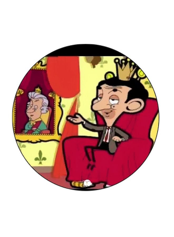 BP Mr Bean Printed Pop Socket Phone Holder Red/Yellow/Black - Image 2