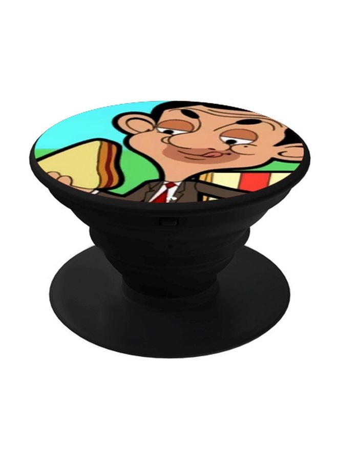 BP Mr Bean Printed Pop Socket Phone Holder Beige/Green/Black - Image 1