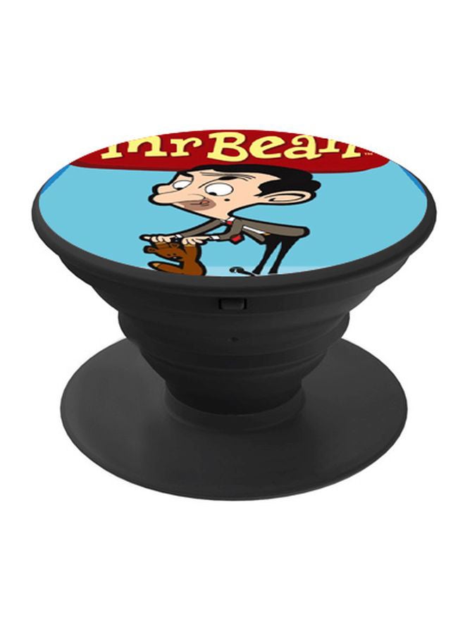 BP Mr Bean Printed Pop Socket Phone Holder Blue/Red/Black - Image 1