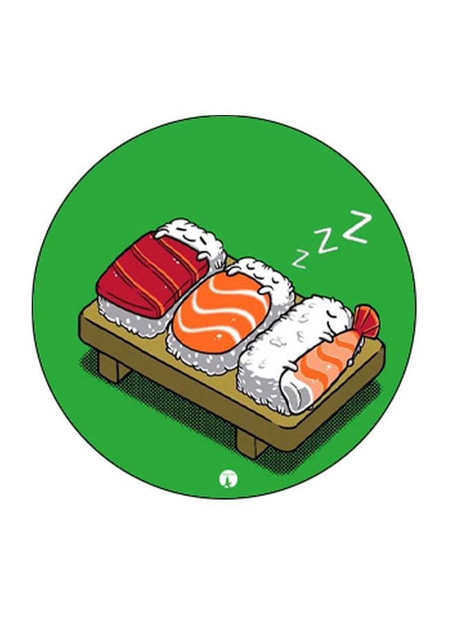 BP Cartoon Sushi Printed Pop Socket Phone Holder Green/White/Black - Image 2