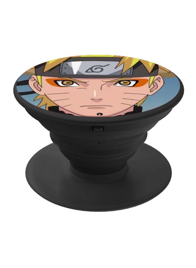 BP Cartoon Printed Pop Socket Phone Holder Grey/Yellow/Black - Image 1