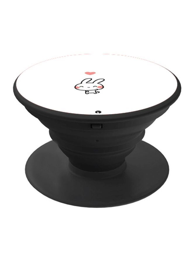 BP Cartoon Printed Pop Socket Phone Holder White/Pink/Black - Image 1