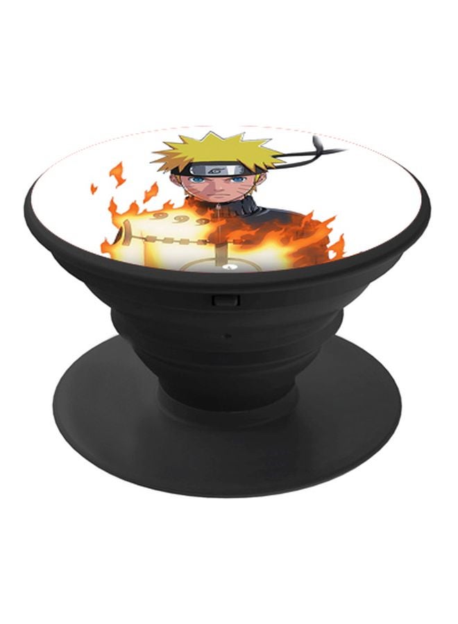 بي بي حامل هاتف بوب سوكيت بطبعة من مسلسل "Naruto" أبيض/أصفر/أسود - Image 1