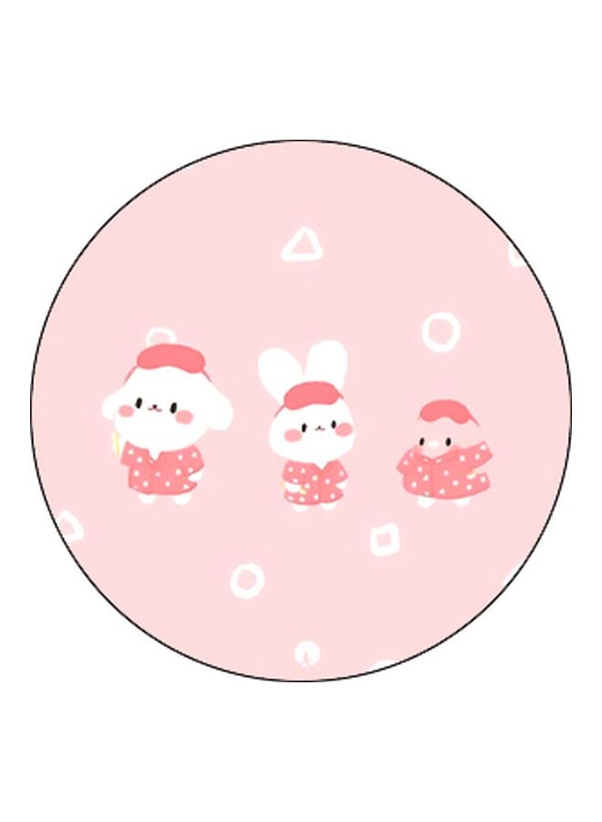 BP Bunny Printed Pop Socket Phone Holder Pink/White/Black - Image 2