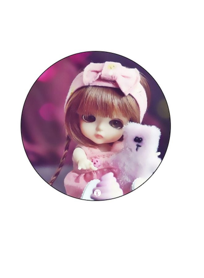 BP Doll Printed Pop Socket Phone Holder Pink/Beige/Black - Image 2
