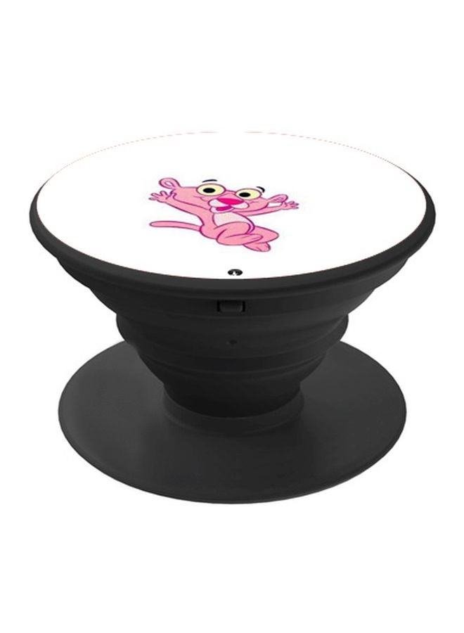 BP Pink Panther Printed Pop Socket Phone Holder Black/White/Pink - Image 1