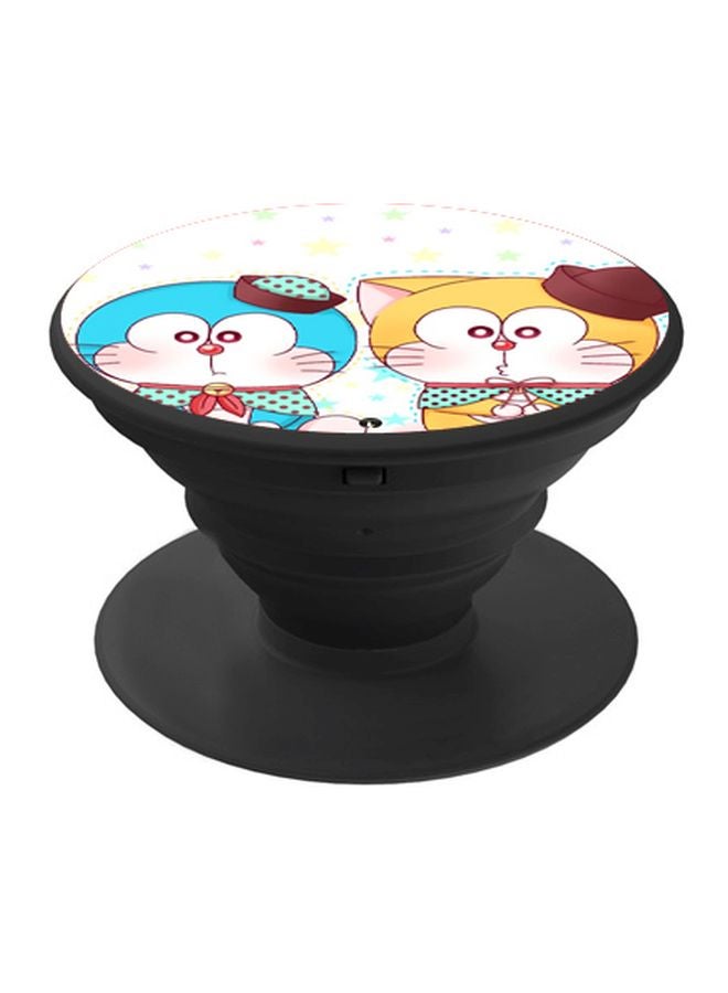 BP Doraemon Printed Pop Socket Phone Holder White/Blue/Yellow - Image 1