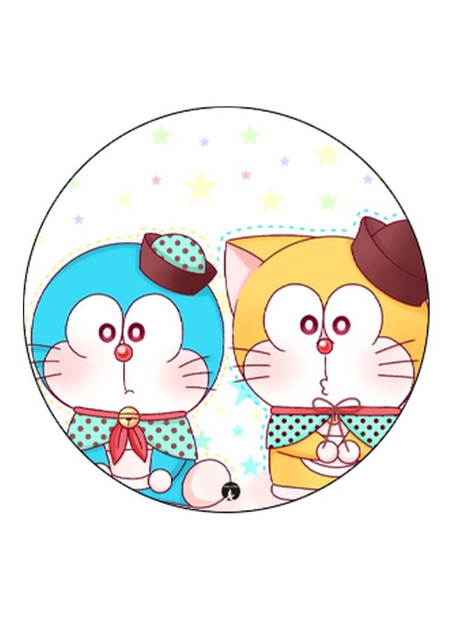 BP Doraemon Printed Pop Socket Phone Holder White/Blue/Yellow - Image 2
