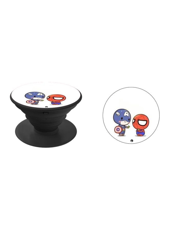 BP Spiderman And Captain America Printed Pop Socket Phone Holder Black/Blue/Red - Image 2