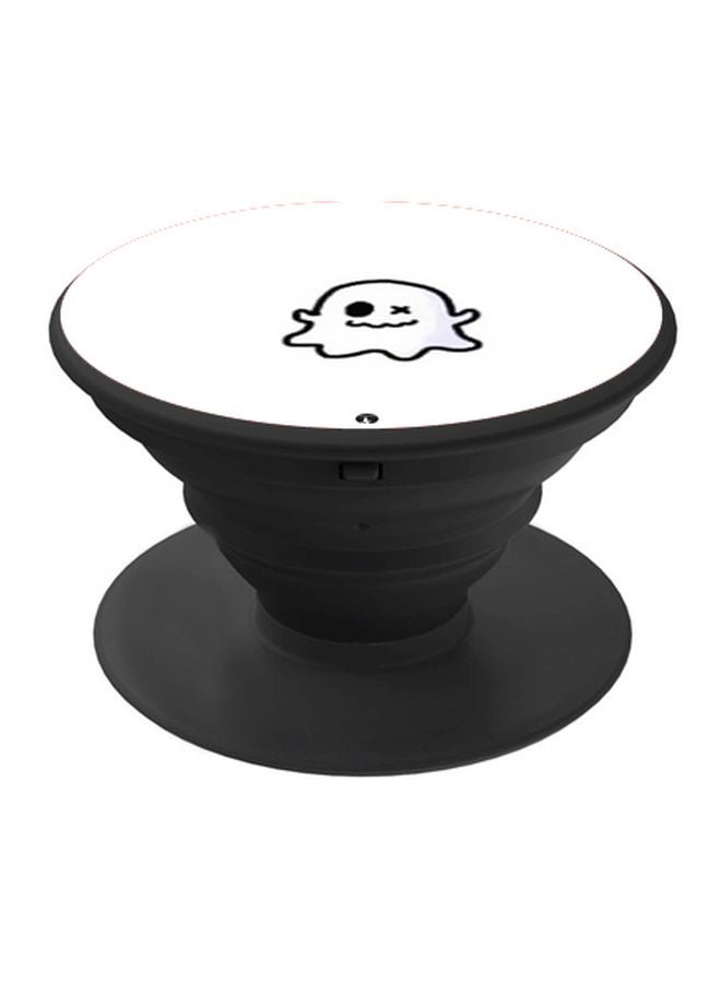 BP Cartoon Printed Pop Socket Phone Holder White/Black - Image 1