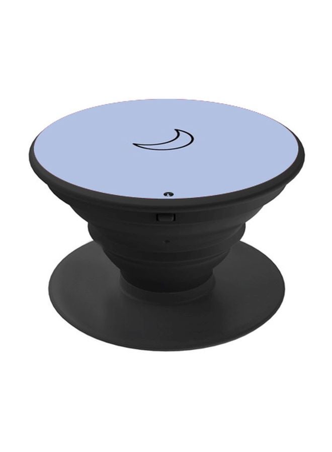 BP Moon Printed Pop Socket Phone Holder Purple/Black - Image 1