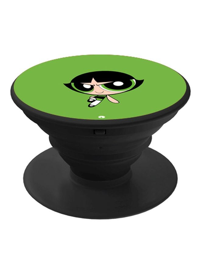 BP Printed Pop Socket Phone Holder Green/Black/Beige - Image 1
