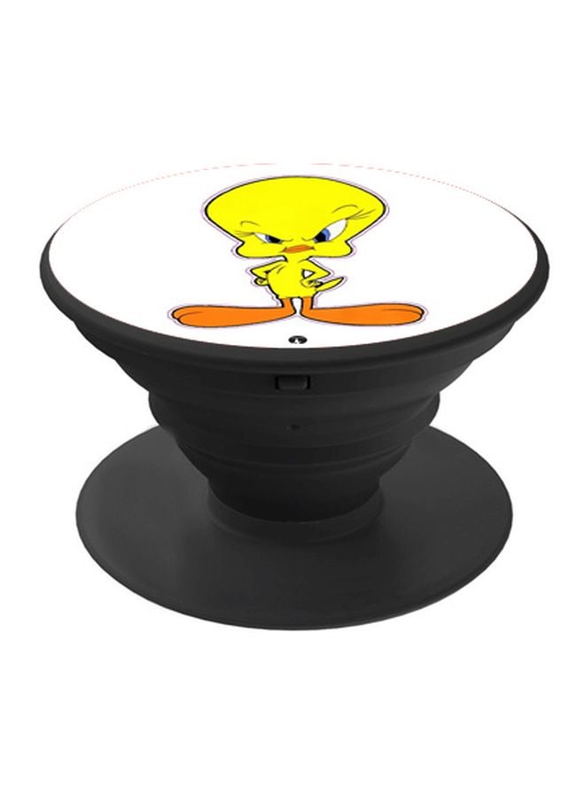 بي بي حامل بوب سوكيت بطبعة رسومات كرتونية أسود/ أبيض/ أصفر - Image 1