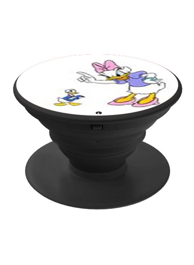 BP Donald Duck Printed Pop Socket Phone Holder White/Purple/Black - Image 1