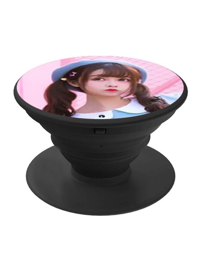 BP Girl Printed Pop Socket Phone Holder Pink/Beige/Blue - Image 1