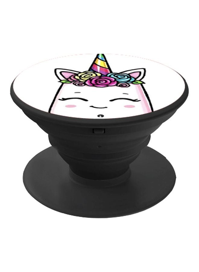 BP Unicorn Printed Pop Socket Phone Holder Pink/Black/White - Image 1