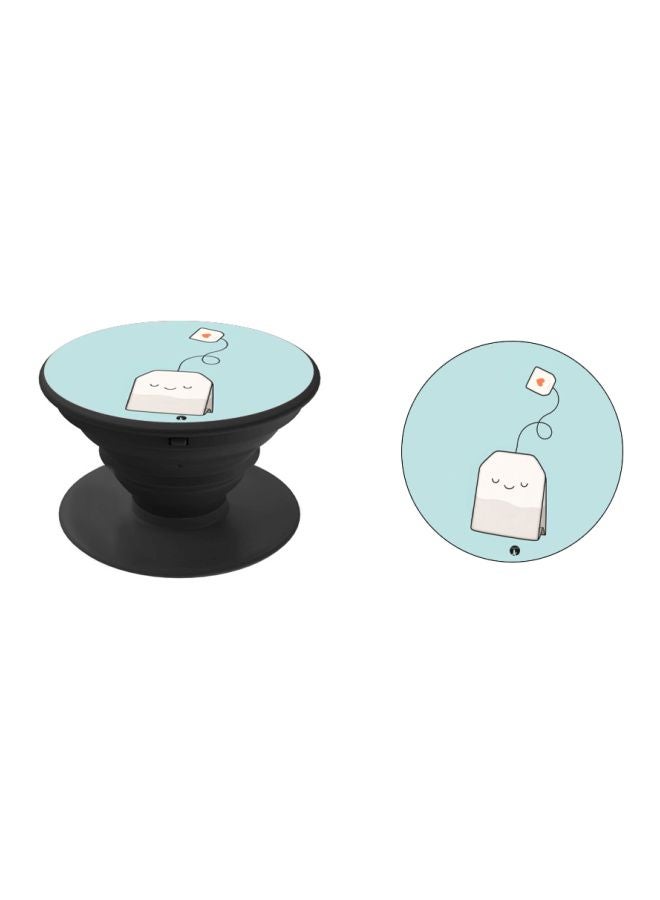 BP Cartoon Printed Pop Socket Phone Holder Blue/White/Black - Image 2