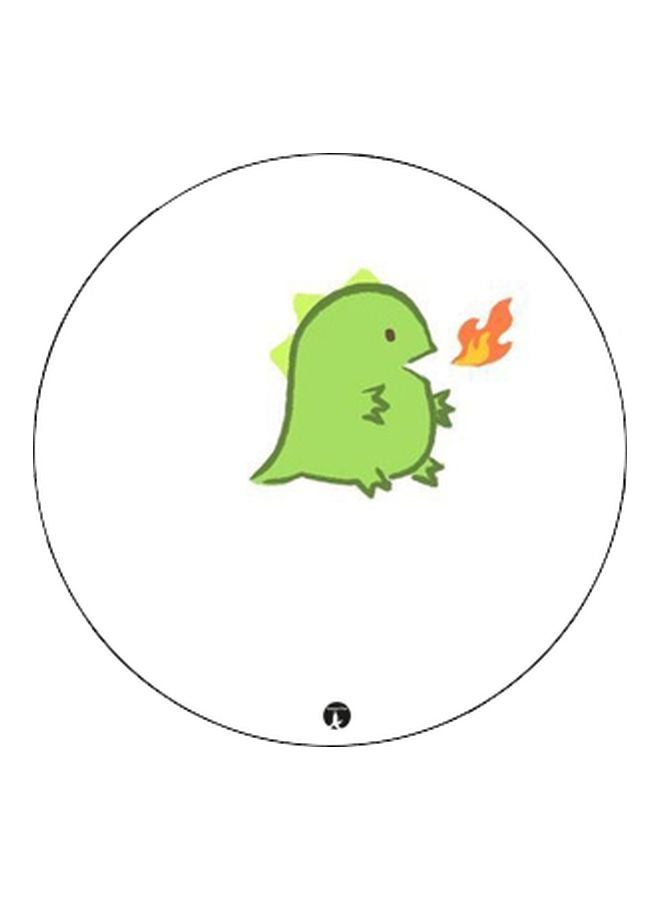 BP Cartoon Dragon Printed Pop Socket Phone Holder White/Green/Black - Image 2