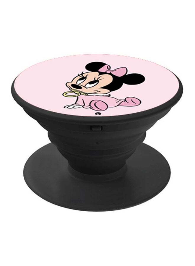 بي بي حامل هاتف بوب سوكيت بطبعة ميني ماوس وردي/بيج/أسود - Image 1