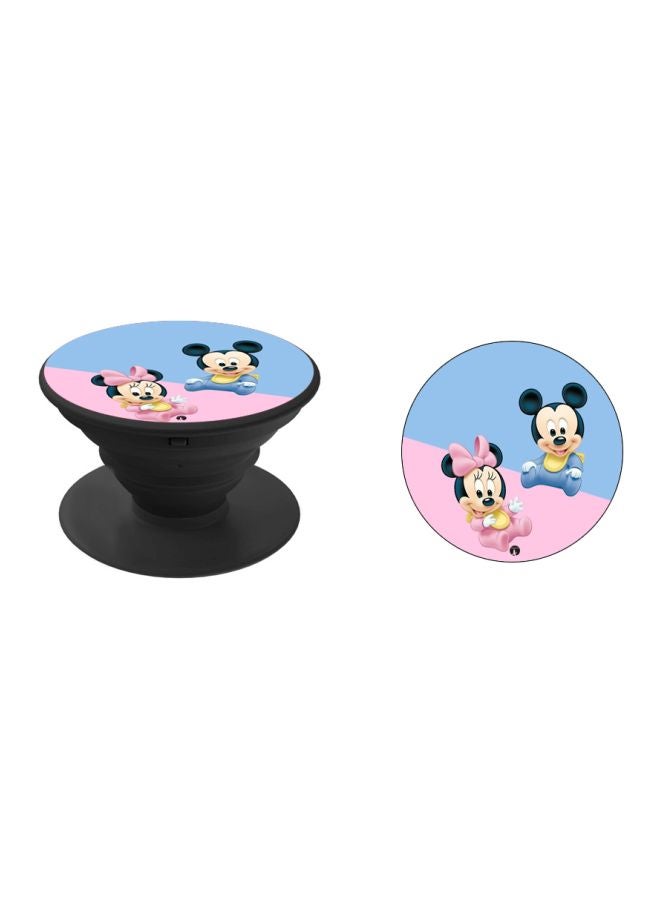 BP Mickey And Minnie Printed Pop Socket Phone Holder Blue/Pink/Beige - Image 2
