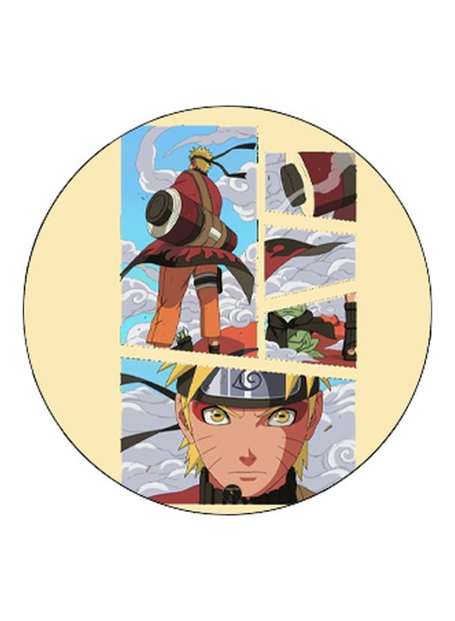 BP Anime Printed Pop Socket Phone Holder Black/Beige/Blue - Image 2