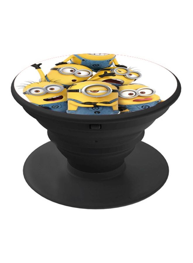 BP Minions Printed Pop Socket Phone Holder Yellow/Blue/Black - Image 1